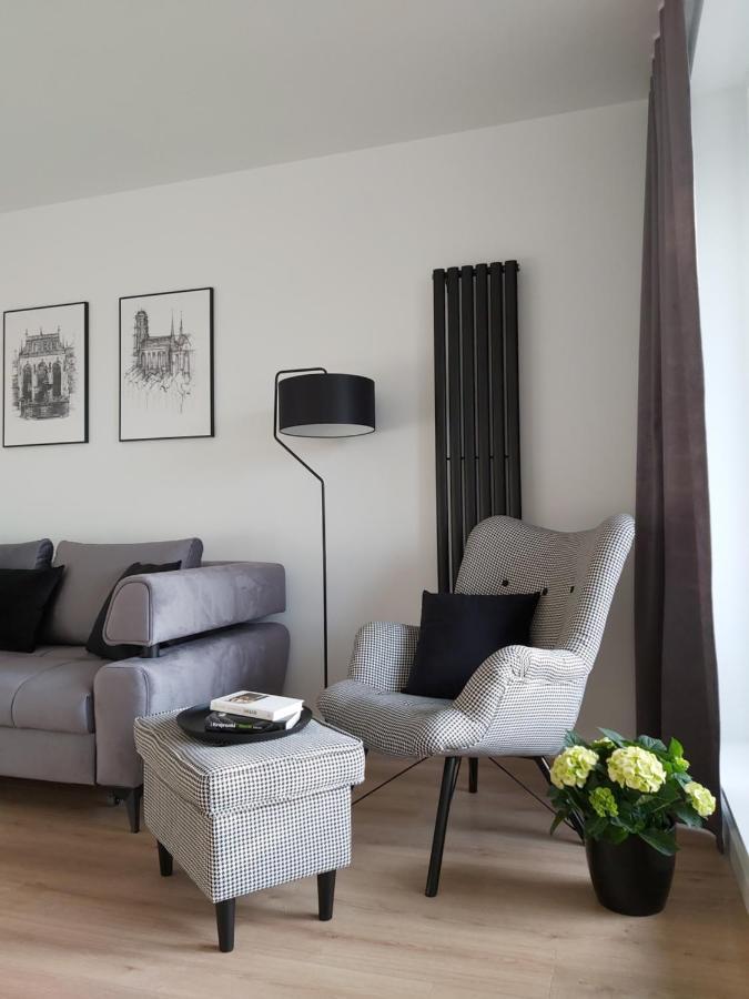 Apartament 150 Zaspa Vvita Z Prywatnym Ogrodem I Tarasem Gdansk Bagian luar foto