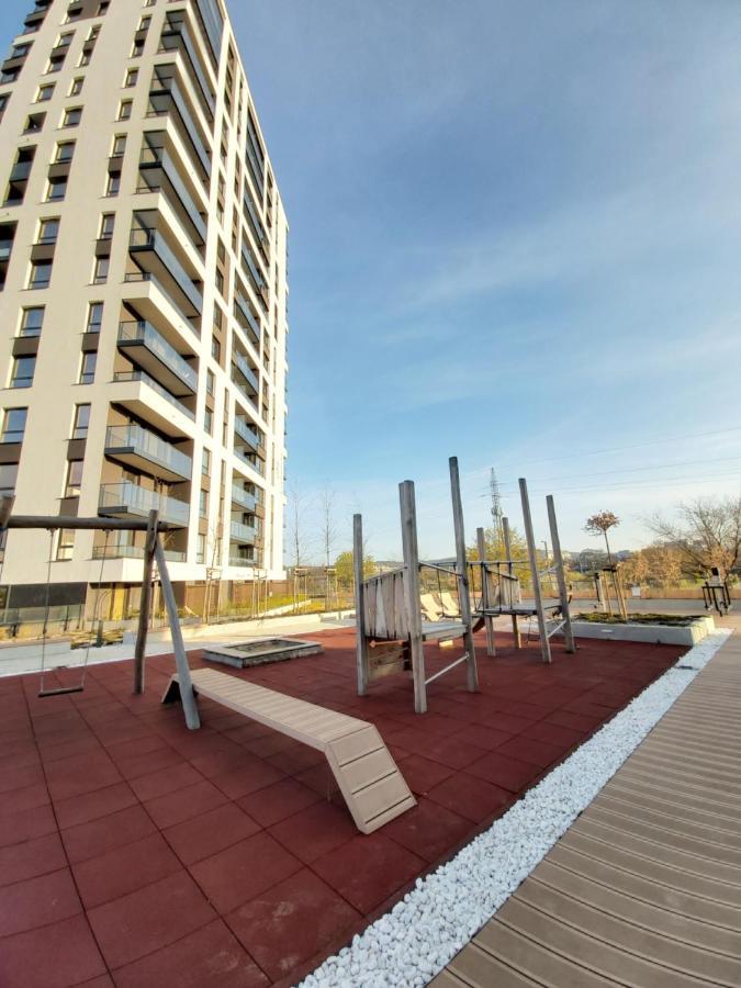 Apartament 150 Zaspa Vvita Z Prywatnym Ogrodem I Tarasem Gdansk Bagian luar foto