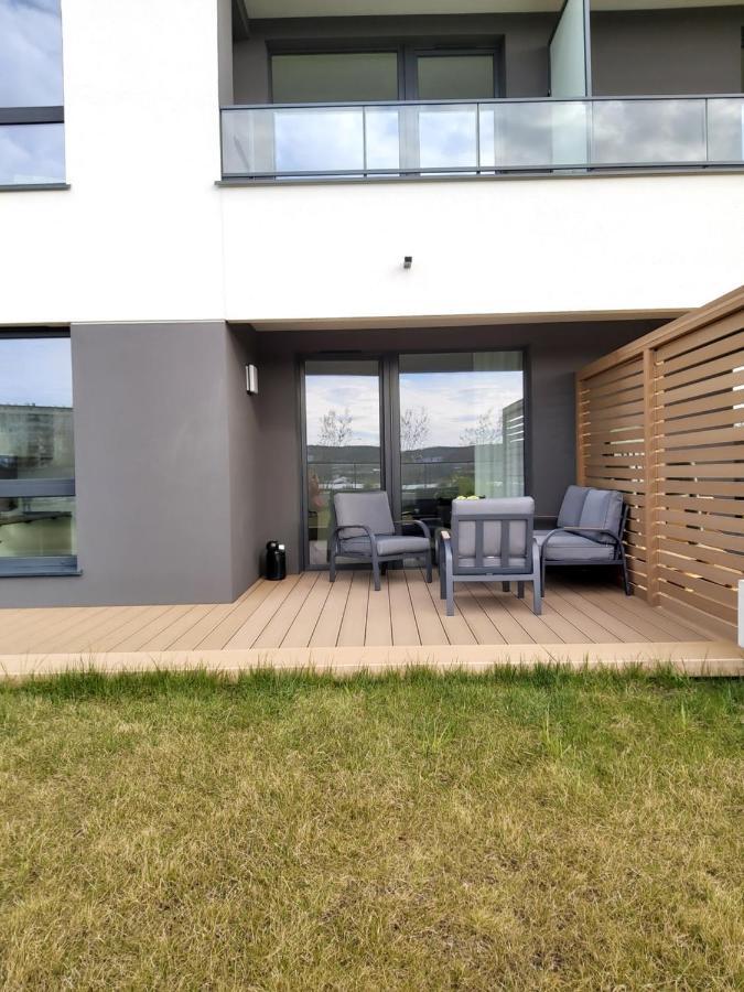 Apartament 150 Zaspa Vvita Z Prywatnym Ogrodem I Tarasem Gdansk Bagian luar foto